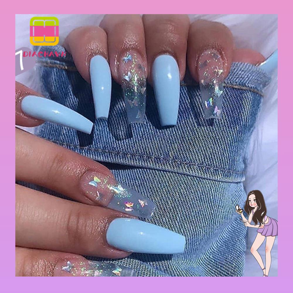 Hộp 24 Móng Tay Giả Múa Ba Lê Che Phủ Toàn Diện