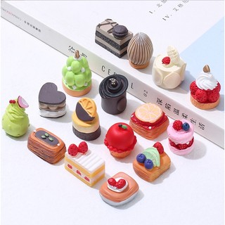 Mô hình bánh gato các loại trang trí nhà búp bê, decor dollhouse