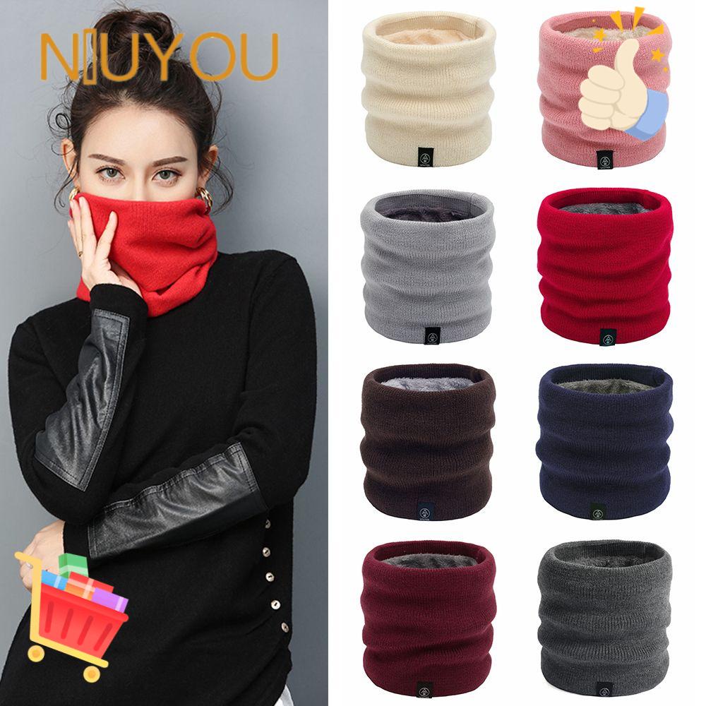 Khăn Choàng Cổ Dệt Kim Hai Lớp Mềm Mại Dày Dặn Giữ Ấm Mùa Đông