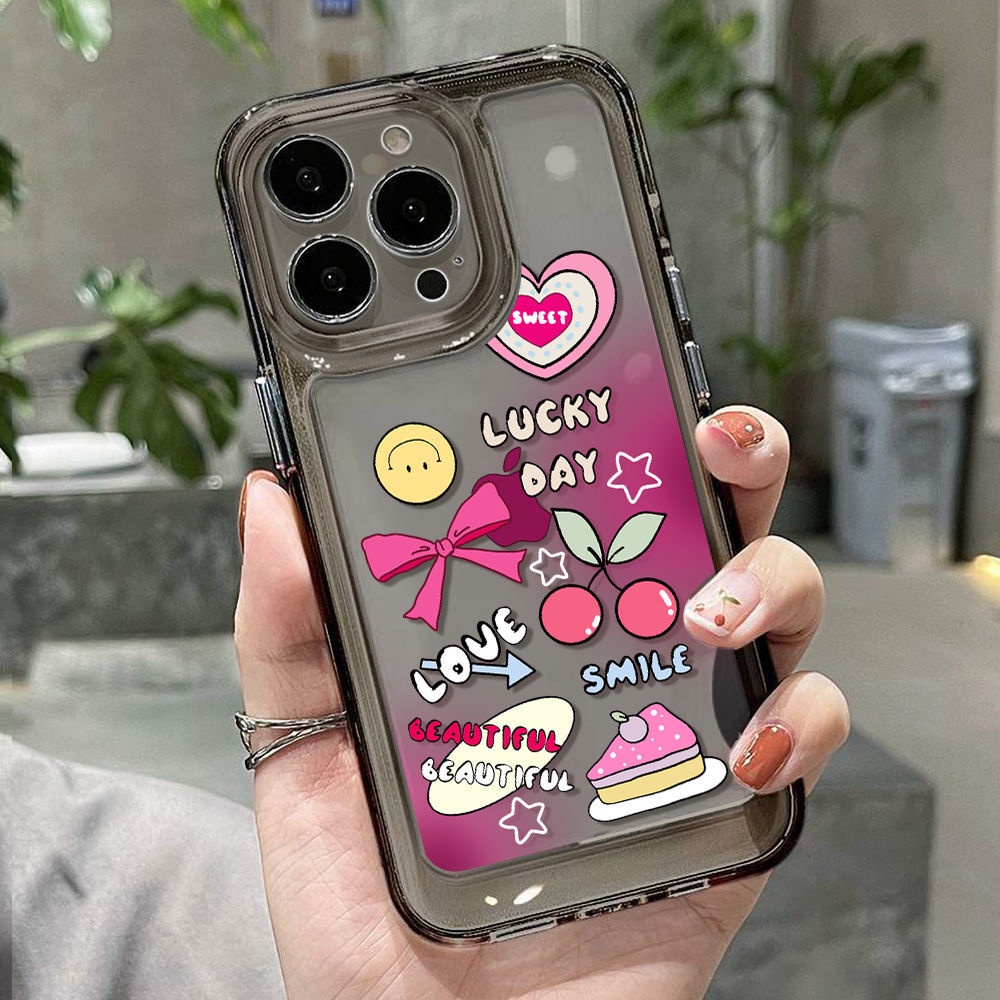 Ốp Điện Thoại TPU Mềm Trong Suốt Họa Tiết Graffiti Cho Iphone 14 Plus 13 Pro Max 12 11 X Xs Xr 8 7