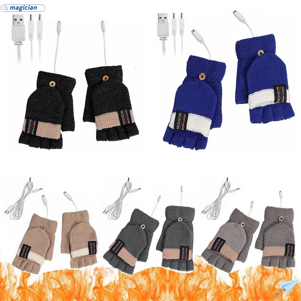 Găng Tay Hở Ngón Tạo Nhiệt Hai Mặt Tiện Dụng