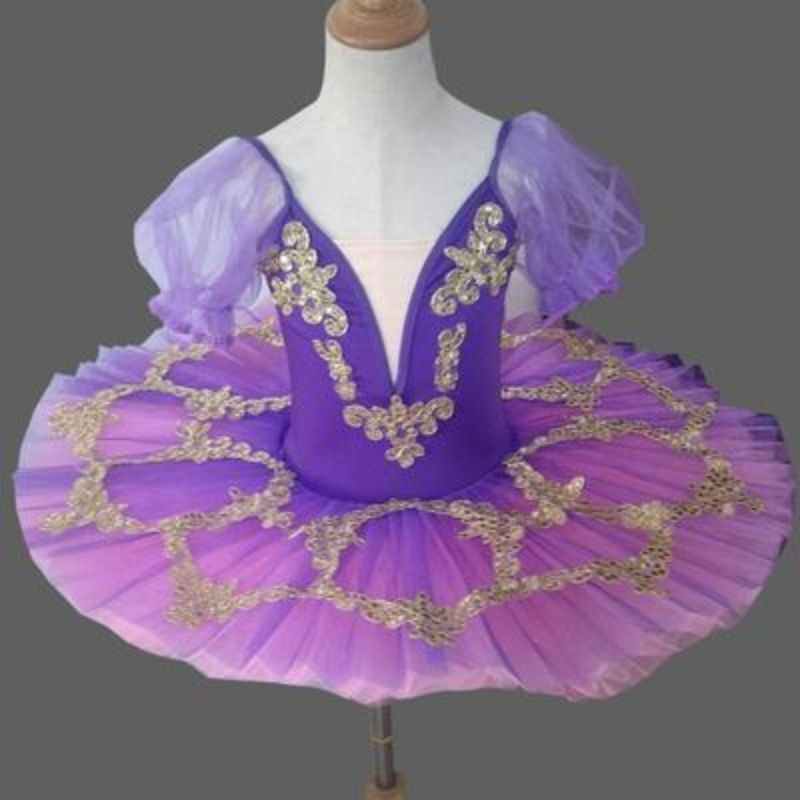 Đầm Múa Ballet Phối Lưới Hình Thiên Nga Nhỏ Dễ Thương Cho Bé Gái