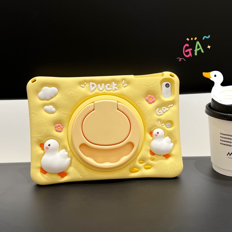 Ốp Máy Tính Bảng Silicon Dẻo In Hình Vịt Giảm Căng Thẳng Cho Ipad 10.2 Ipad 10Th 10.9 Mini 4 / 5 Ipad Air 1 / 2 Air 4 / 5 Pro 11 Ipad Gen 5