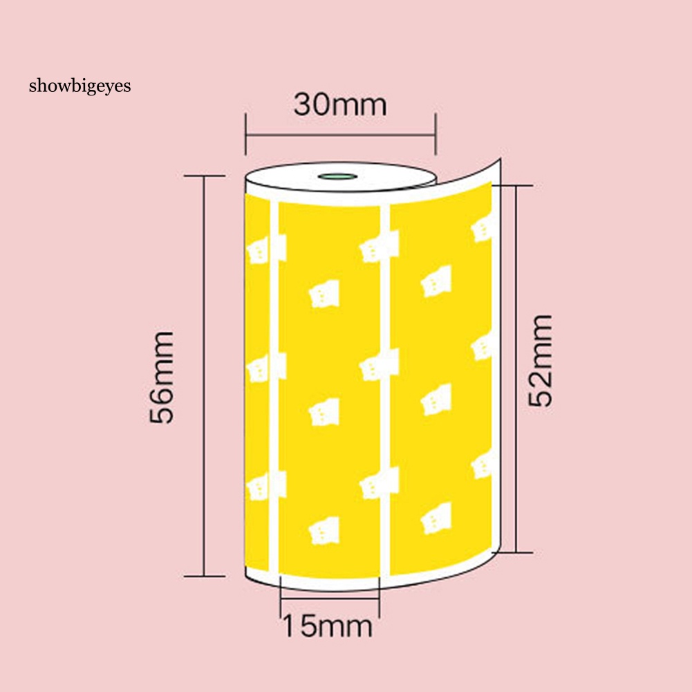 Bộ 3 Cuộn Giấy Dán Tự Dính Hình Gấu Dễ Thương Dùng Trang Trí