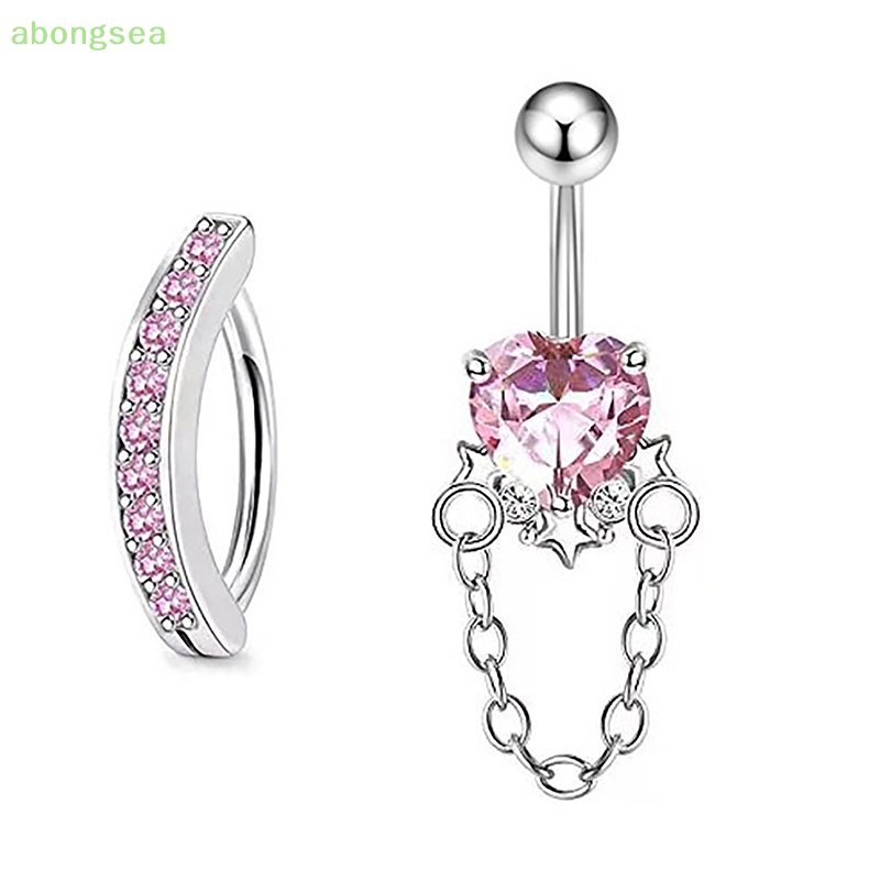 Khuyên RốN HìNh BướM ĐíNh Đá BằNg ThéP Không Gỉ