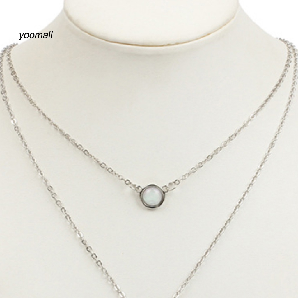 Vòng cổ Hai Lớp Mặt Hoa Hướng Dương Sáng Bóng Tinh Tế Cho Nữ