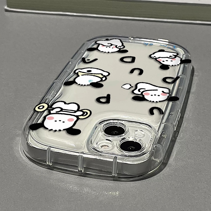 Ốp Điện Thoại Silicone Mềm Trong Suốt Chống Sốc In Hình Chú Cún Cho IPhone 14 13 12 11 Pro Max XS X XR 8 + 7 Plus