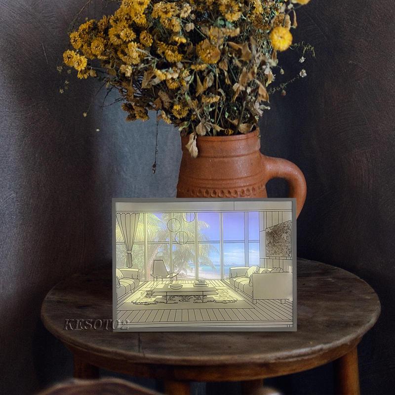 [Kesoto2] Đèn Ngủ LED Thay Đổi Màu Sắc Dùng Trong Phòng