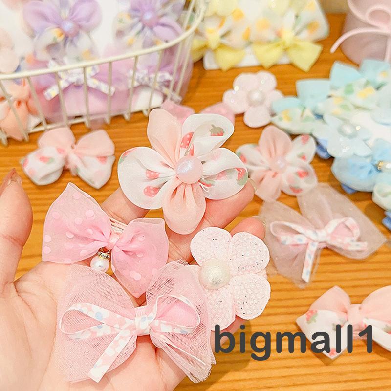 Set 10 Kẹp Tóc Nơ Dễ Thương Cho Bé Gái