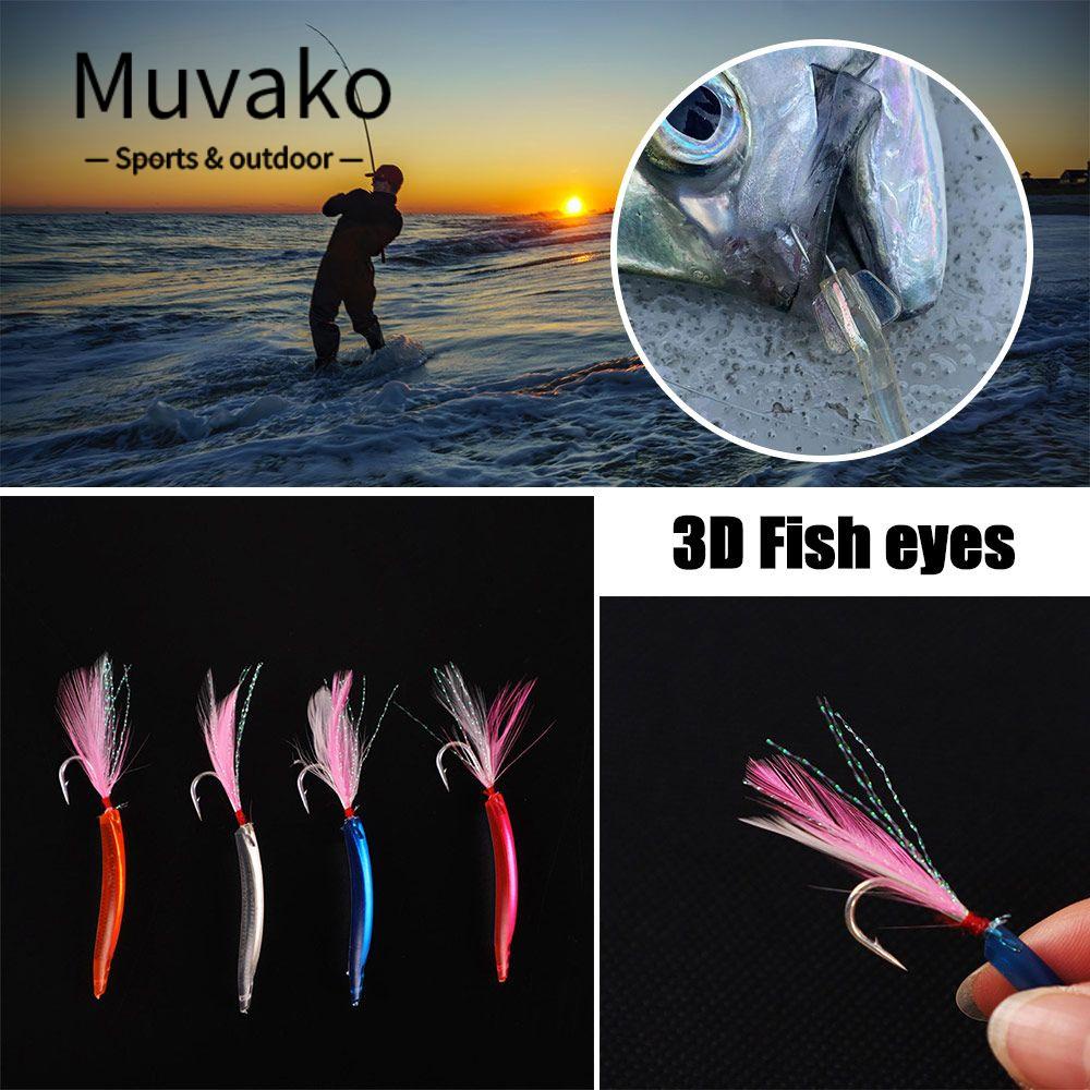 MUVAKO Hộp 8 Mồi Câu Cá Nhân Tạo Phong Cách Mới