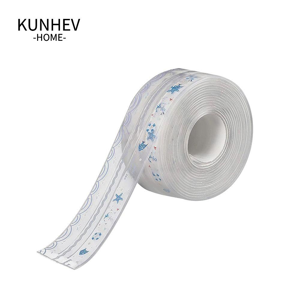 KUNHEV Băng Keo PVC Trong Suốt Chống Văng Dầu 1.5 "X 10.5 '' Dành Cho Bồn Rửa Nhà Tắm