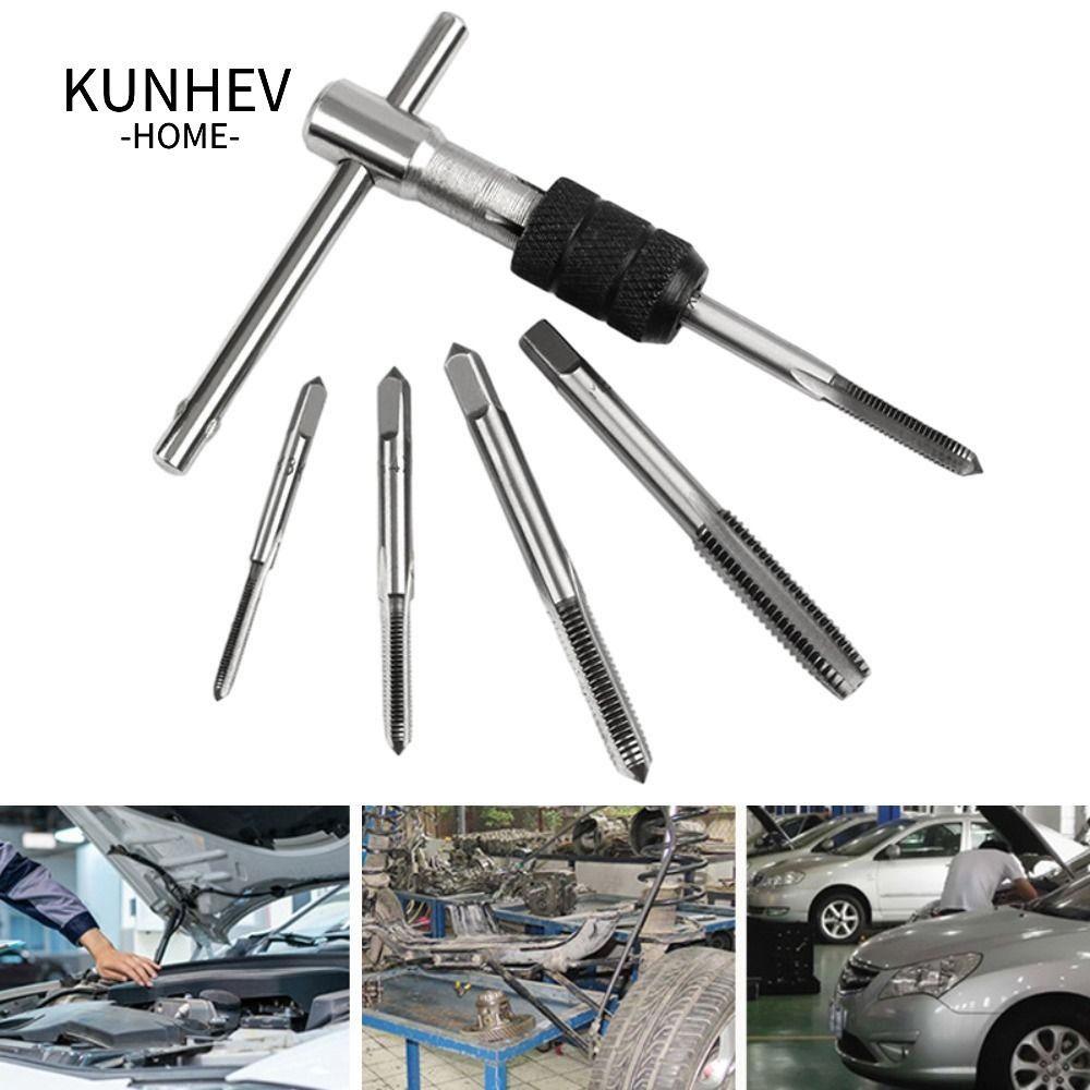 KUNHEV Bộ Mũi Khoan Cầm Tay Có Thể Điều Chỉnh Dùng Để Khoan Cắt Ren Xoắn Ốc