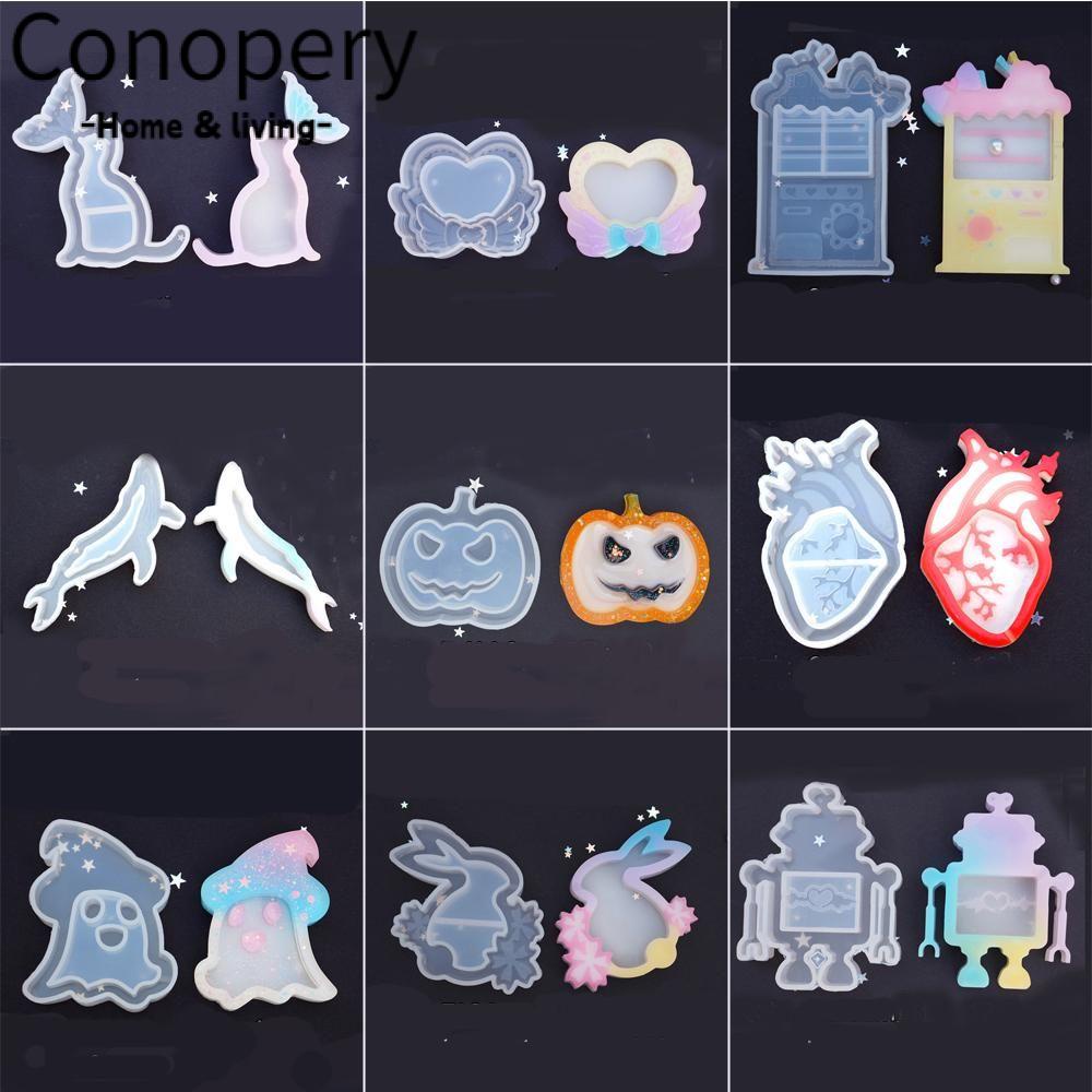 CONOPERY Khuôn Silicone Làm Móc Khóa Epoxy UV Hình Thỏ DIY|Dụng Cụ Làm Trang Sức