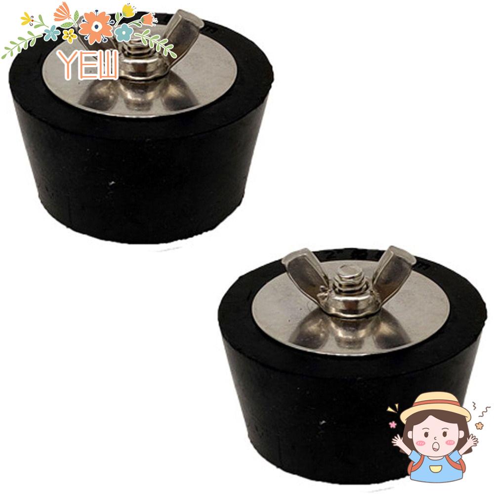 Set 2 Nút Cao Su Bịt Ổ Cắm Điện Siêu Bền Tiện Dụng|Nút Cắm Mở Rộng Bằng Nylon Màu Đen Cho Bể Bơi