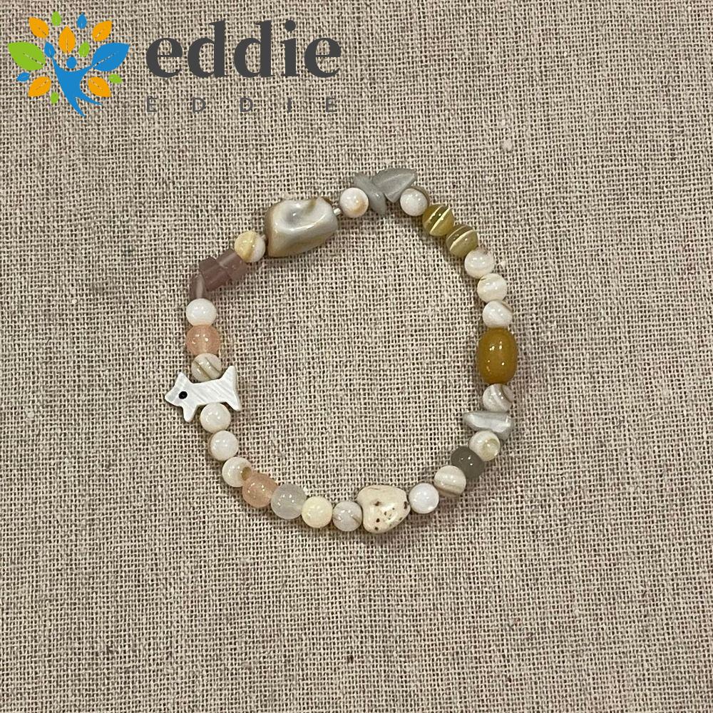 Vòng Tay Chuỗi Hạt Đá Mắt Mèo Phong Cách Hàn Quốc Thời Trang Mùa Hè 26EDIE