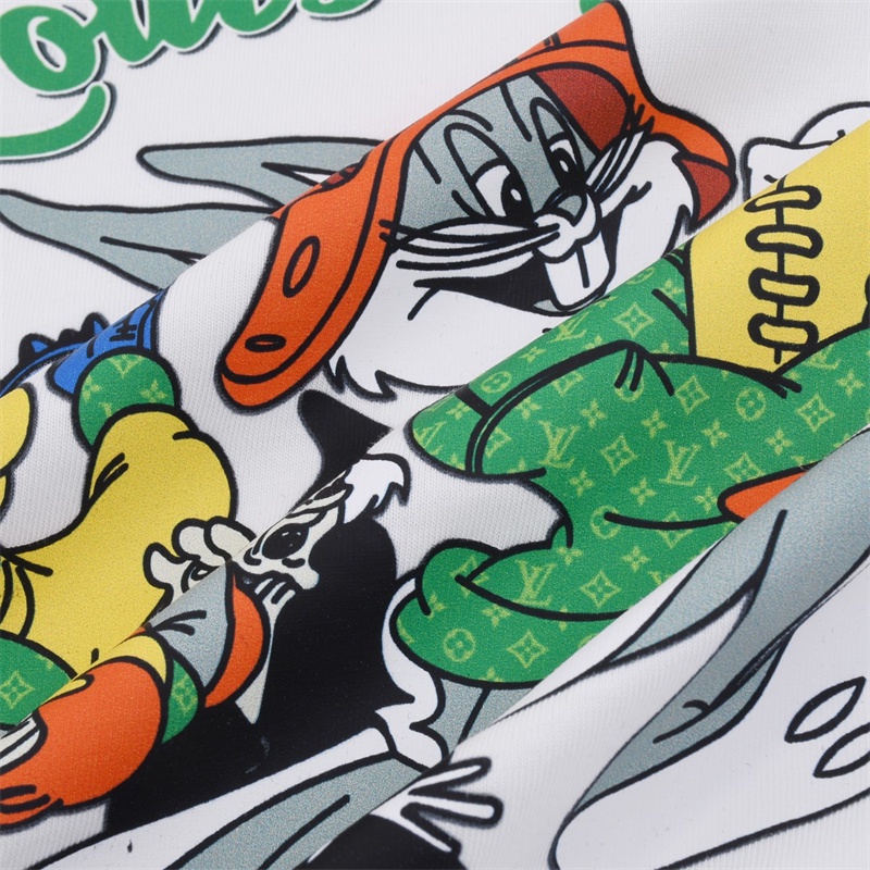 Áo Thun Cổ Tròn Tay Ngắn In Hình Thỏ Hoạt Hình Nhiều Màu Sắc L888V