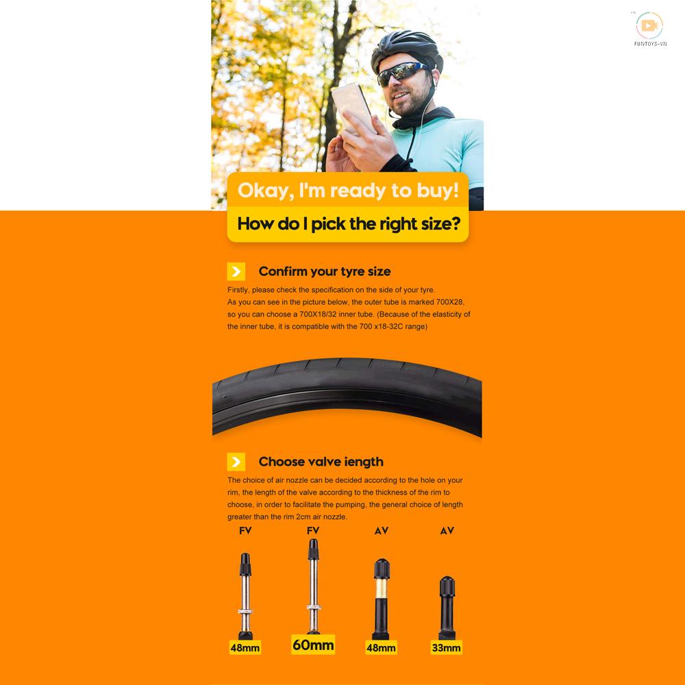 Ruột Xe Đạp Bằng TPU Siêu Nhẹ 28 Inch Chất Lượng Cao