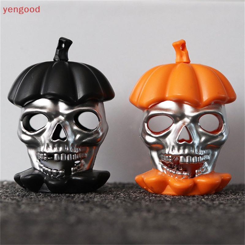 (YGD) Đèn LED Hình Đầu Lâu / Bí Ngô Nhiều Màu Trang Trí Lễ Hội Halloween