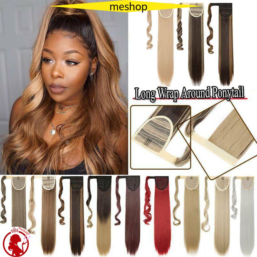 ME Lô Quấn Tóc Đuôi Ngựa Thẳng Dài Thời Trang Cho Nữ 23.6 &quot;