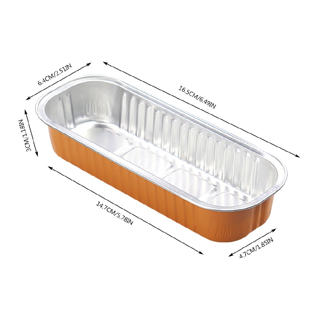 New 1pc 200ml Square Aluminum Foil Box Disposable Tinfoil Box Foil Containers