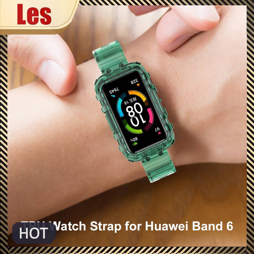 Dây Đeo Thay Thế Chất Liệu TPU Trong Suốt Cho HUAWEI HONOR Band 6