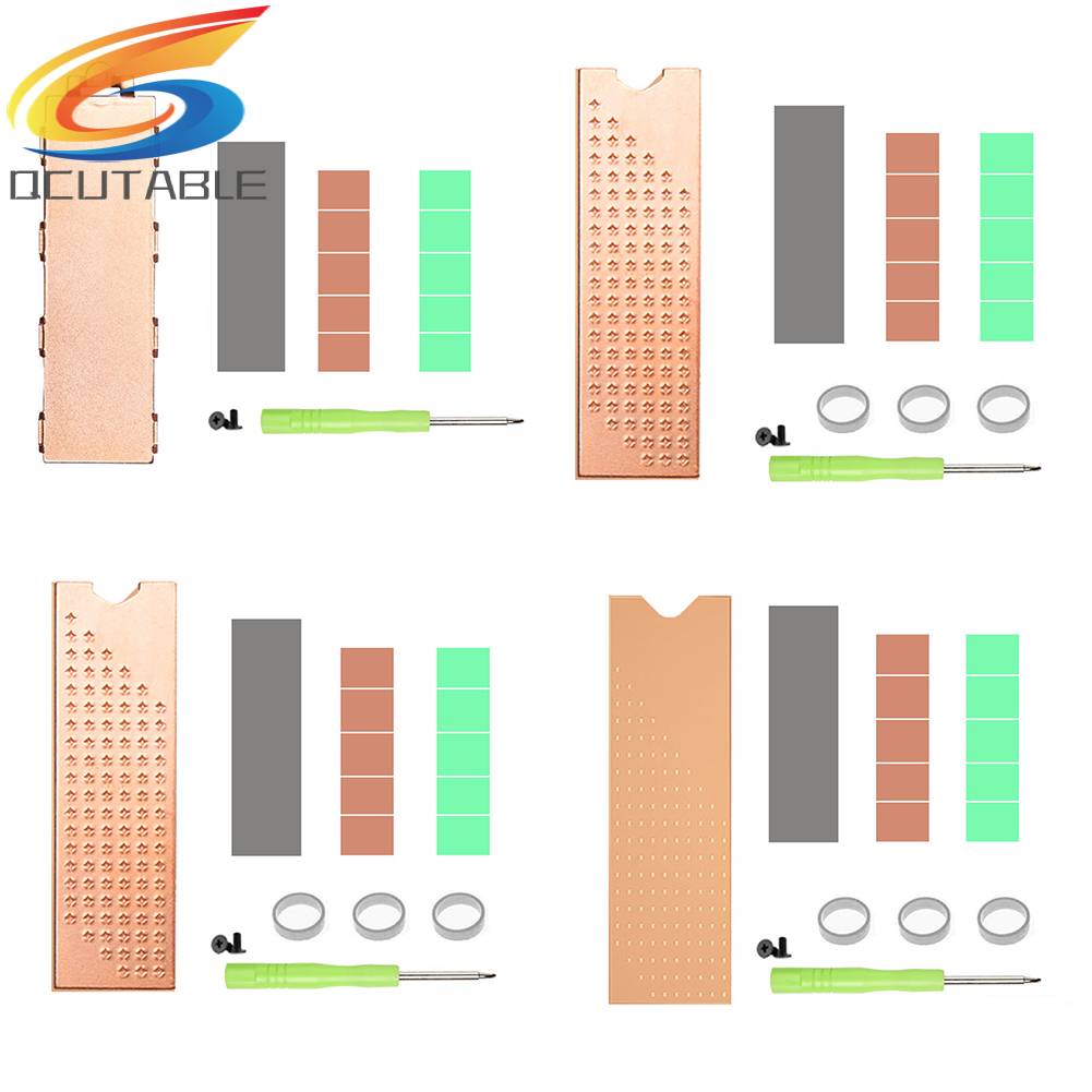 Bộ Tản Nhiệt Bằng Đồng Với Đệm Silicone Tản Nhiệt Cho M.2 2280 SSD