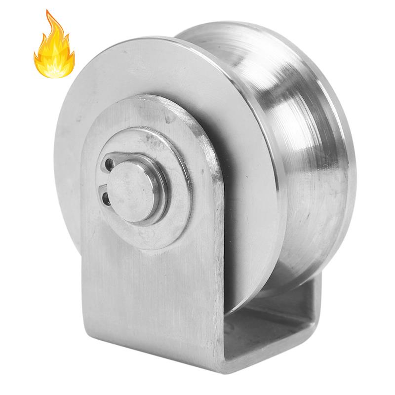 Bánh Xe Ròng Rọc 2 Inch Có Rãnh Chữ U Chịu Được Sức Nặng Cho Vật Liệu Thủ Công Và Di Chuyển