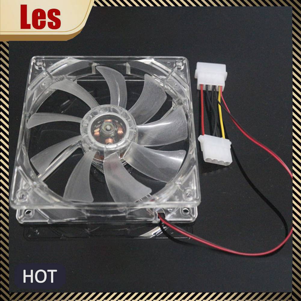 Quạt TảN NhiệT ĐèN LED Đỏ 12cm 120mm 12V 4Pin Cho PC