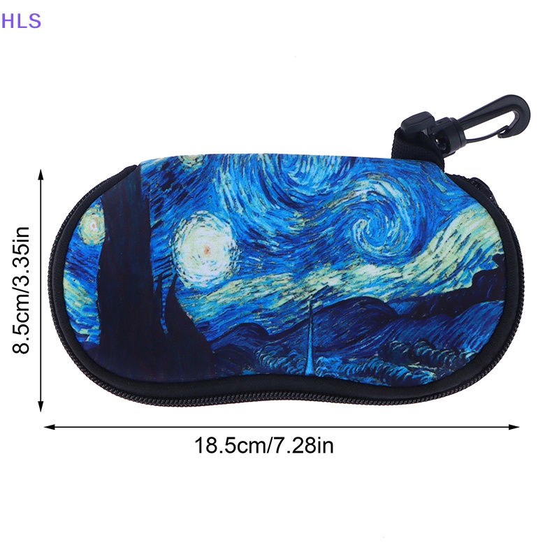 1 Hộp Đựng Mắt Kính Cầm Tay Bằng Cao Su Tổng Hợp Mềm Siêu Nhẹ Có Khóa Kéo