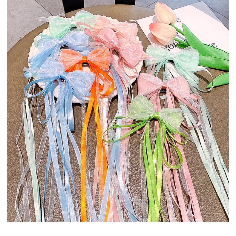 Kẹp Tóc Nơ Ruy Băng Cho Bé Gái