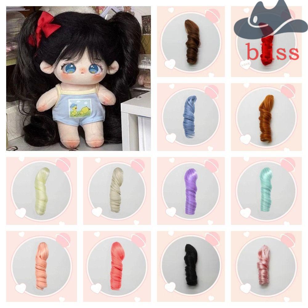 Tóc Giả Dài Xoăn Màu Nâu Dễ Thương Cho Búp Bê BJD SD