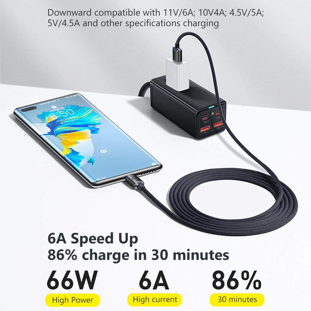 Dây Cáp Sạc Nhanh 120W USB Type C 6A PD Dành Cho Huawei Xiaomi