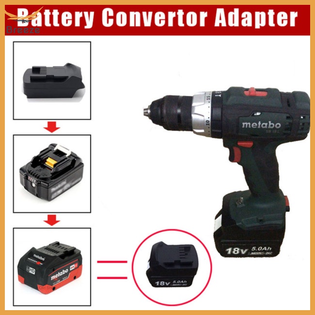 Bộ Chuyển Đổi Pin Kèm Tấm Bảo Vệ Tương Thích Với Makit 18v Bl Series Dành Cho Metabo 18v
