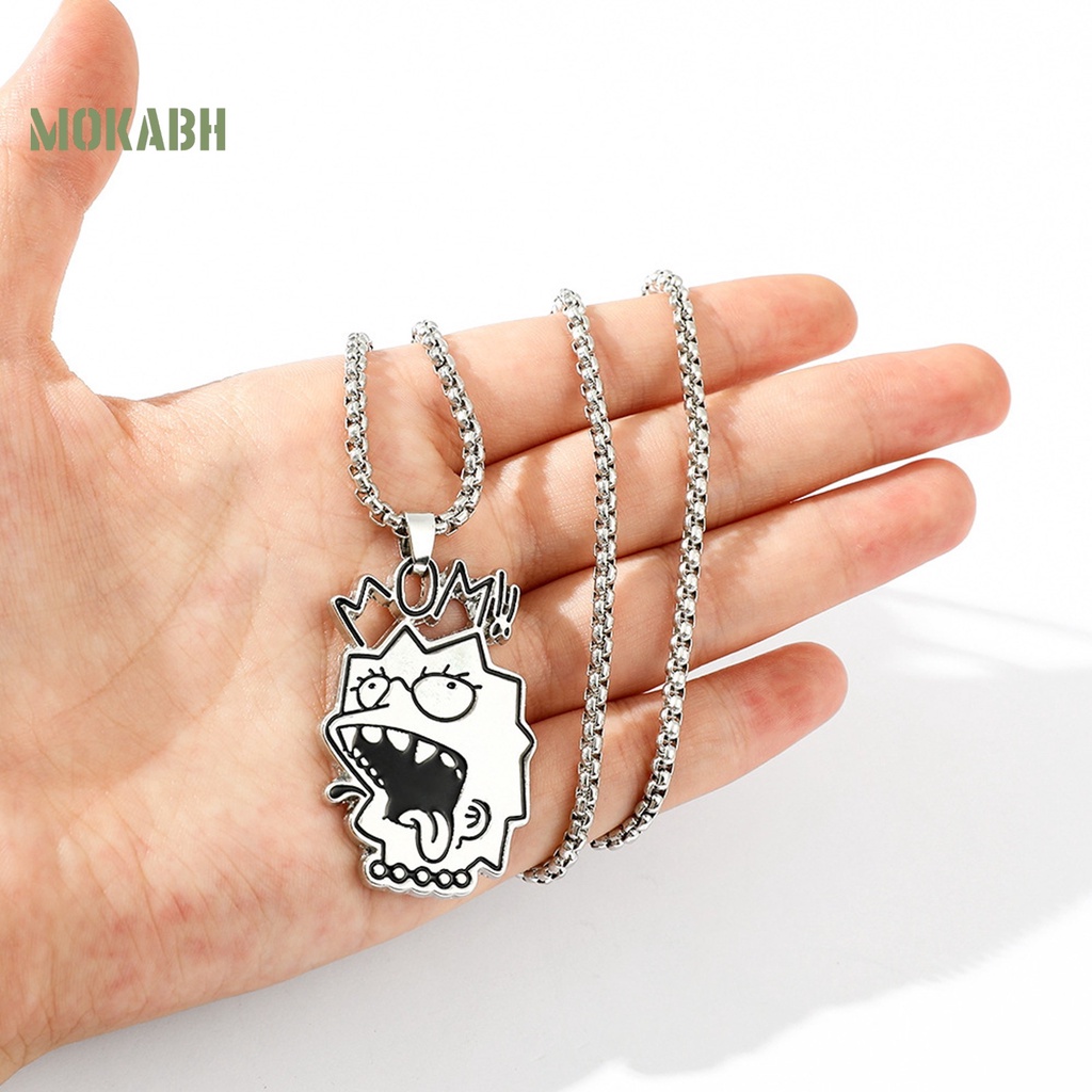 [Mok Abh] Vòng cổ Bằng Thép Titan Nhẹ Dễ Điều Chỉnh Và Không Dị Ứng Trang Trí Hip Hop Vui Nhộn