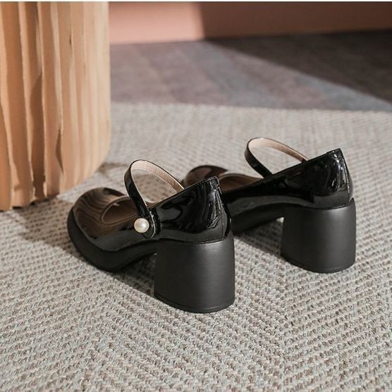 🌸Gót giày 5cm 🌸Giày cao gót Mary Jane Pháp giày nữ Mặc nó với váy
