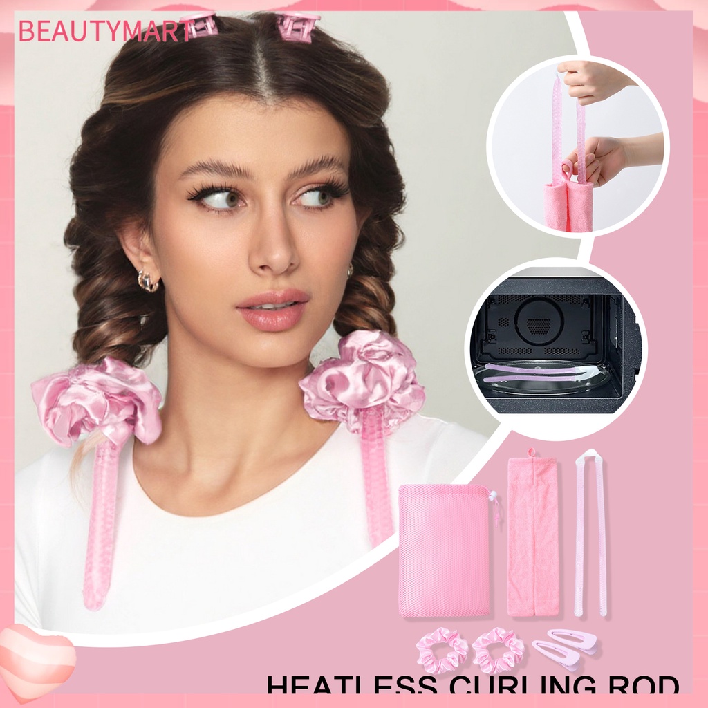 Bộ 7 Dụng Cụ Uốn Tóc Không Nhiệt Mềm Mại Giúp Tiết Kiệm Thời Gian