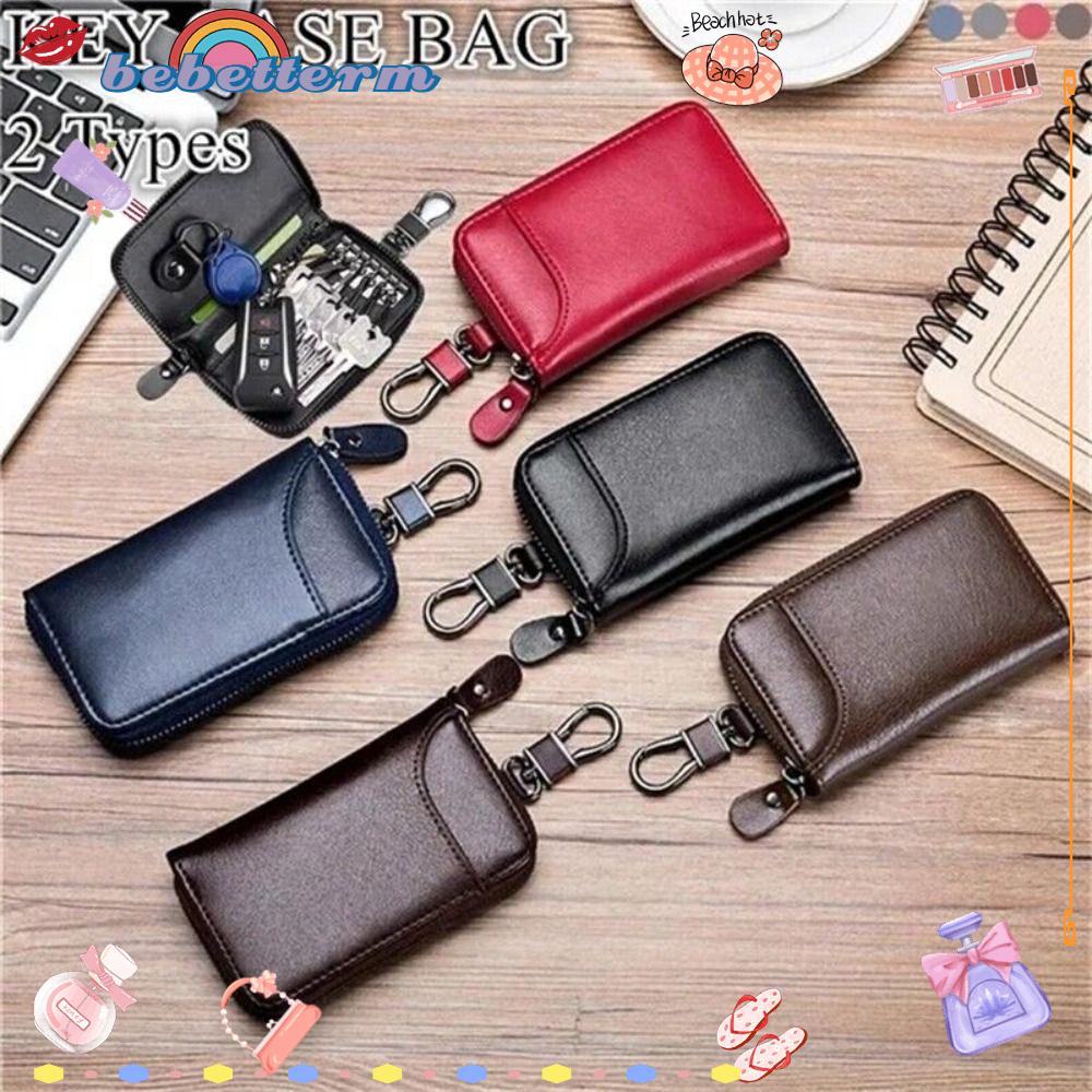 BEBETTERM Ốp Bảo Vệ Chìa Khóa Xe Hơi Bằng Chất Liệu Da Thật