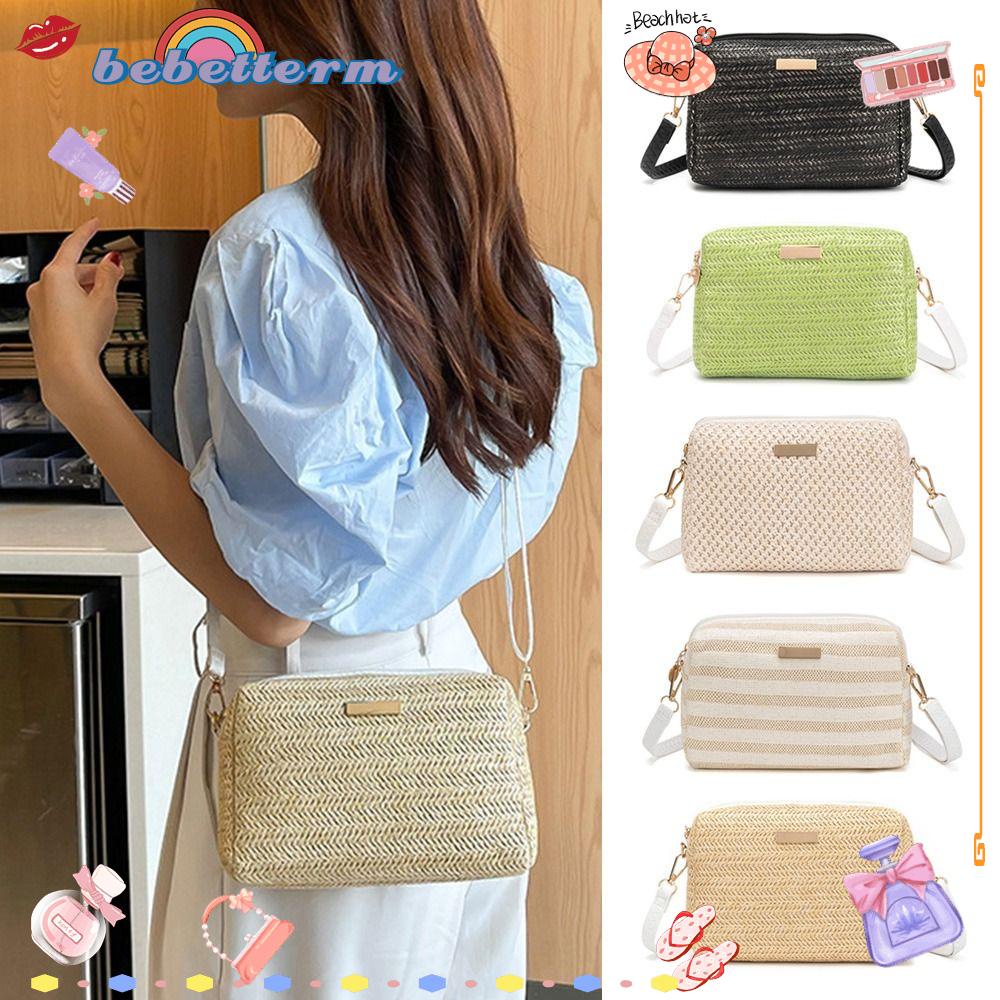 BEBETTERM Túi Cói Đeo Vai Nhỏ Xinh Thời Trang Cho Nữ
