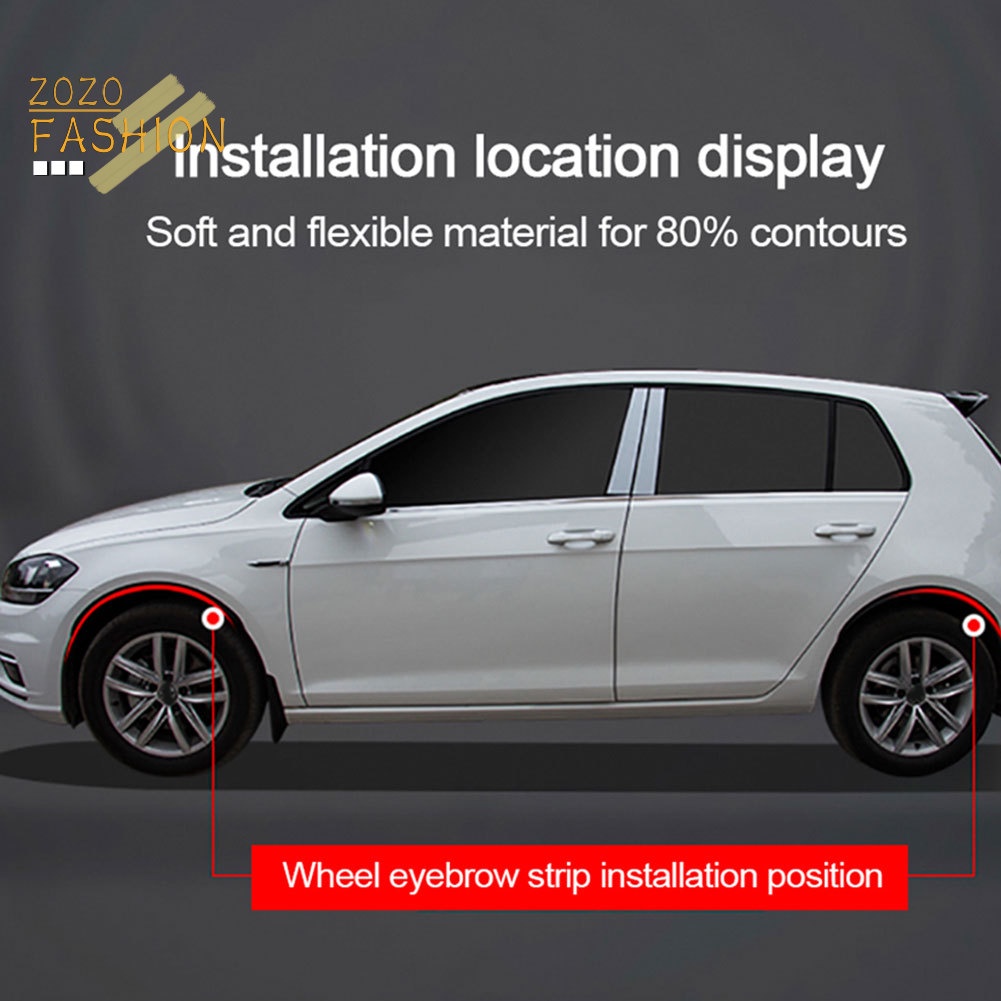 FENDER Set 2 Dải Dán Sợi Carbon 42cm Trang Trí Bánh Xe Hơi