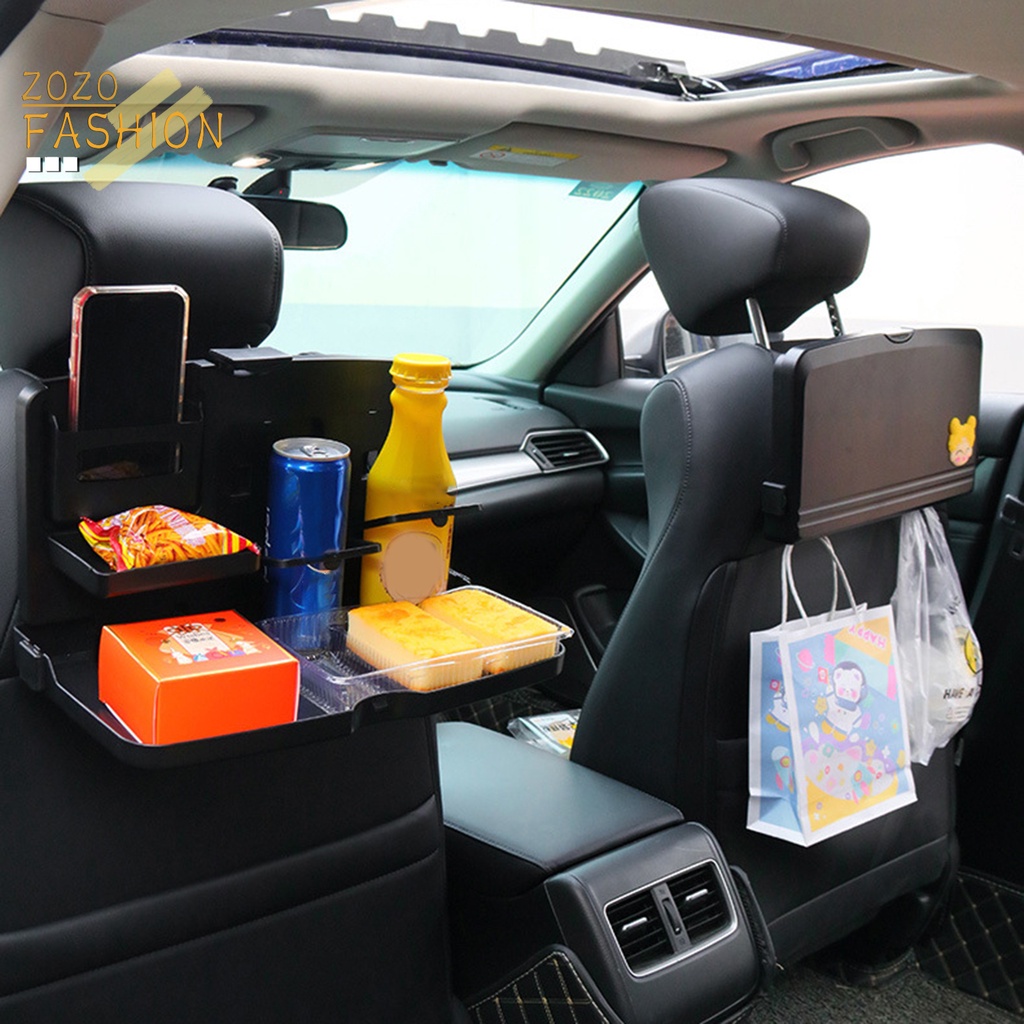 Khay Đựng Đồ Dùng Gắn Lưng Ghế Xe Hơi Chống Mài Mòn Tiện Dụng