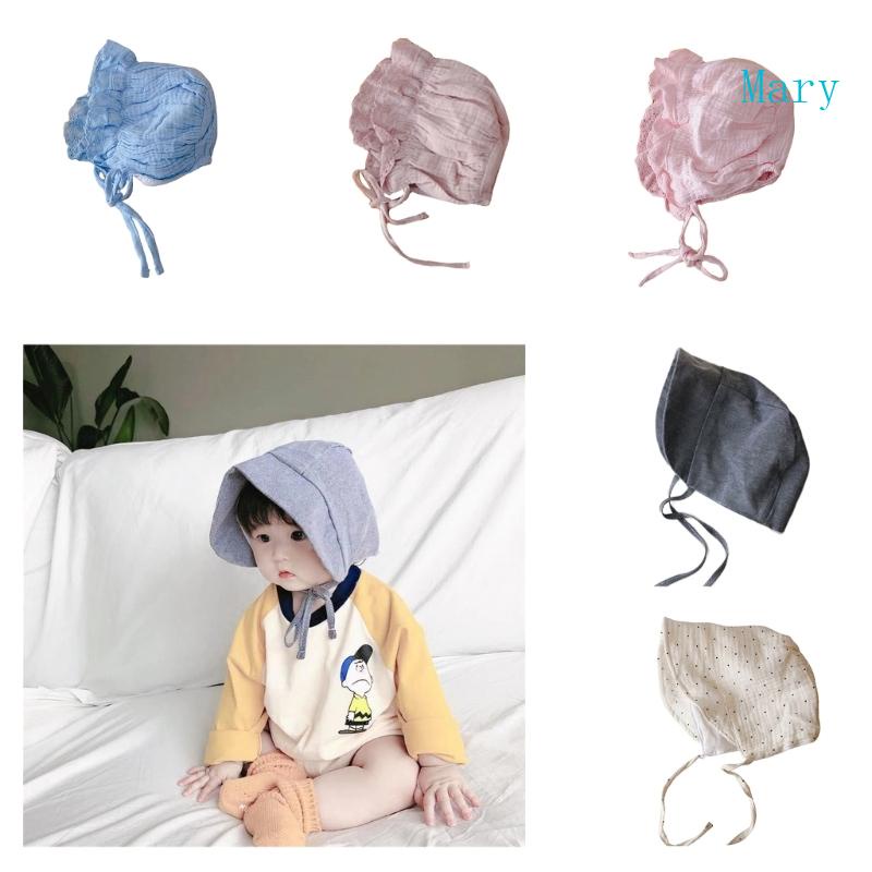 Mũ Bonnet Cotton Mềm Mại Thời Trang Mùa Hè Hàn Quốc Cho Bé