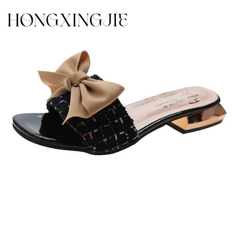 HONGXINGJIE dép sandal nữ dép đế cao Xu hướng thời trang năm 2023NEW      0621015