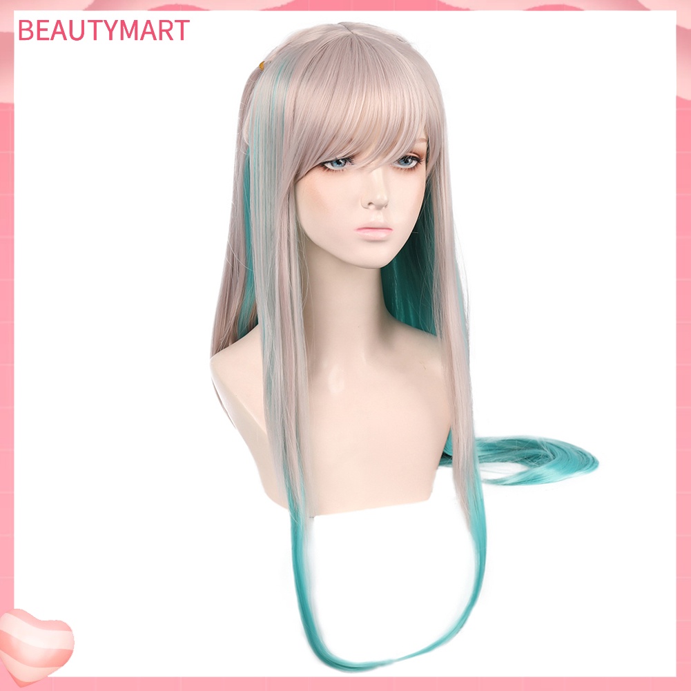 Tóc Giả Dài Thẳng Màu Gradient Bằng Sợi Tổng Hợp Thời Trang Cho Nữ