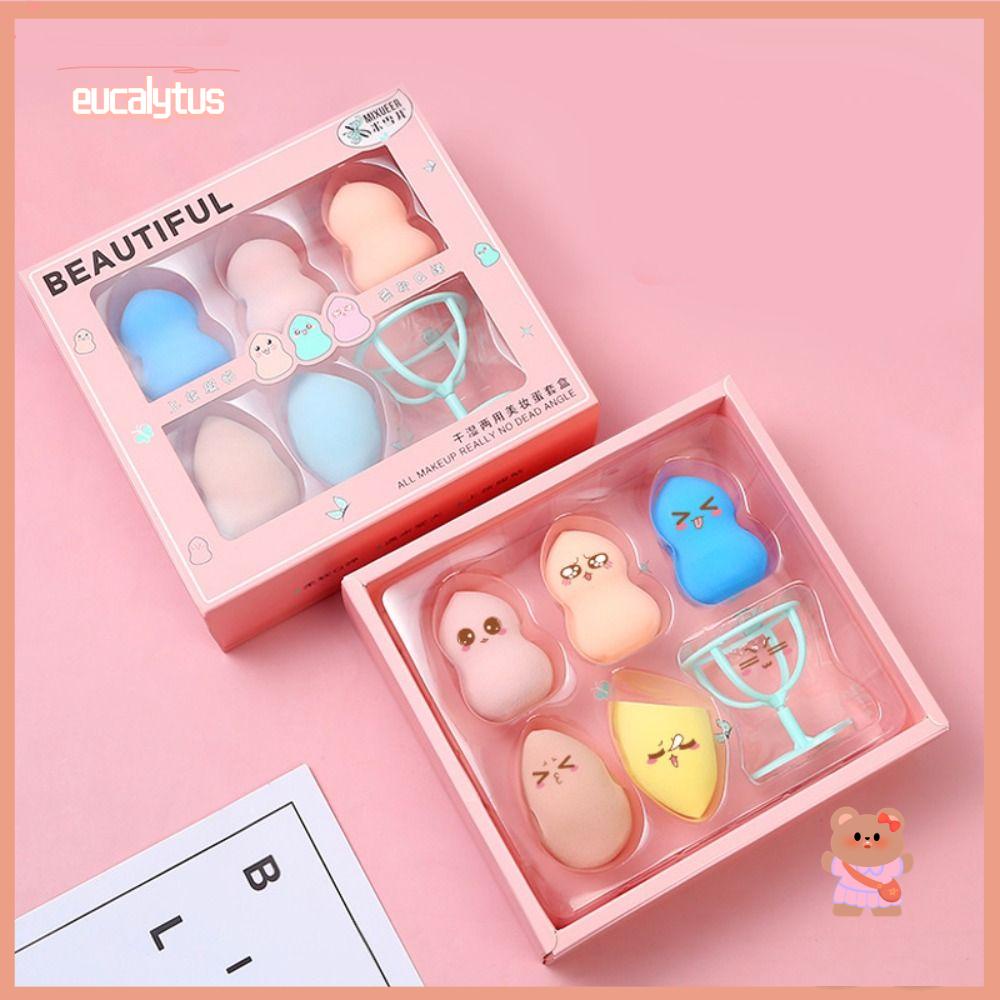 EUTUS Set 6 Mút Trang Điểm Nhiều Màu Sắc