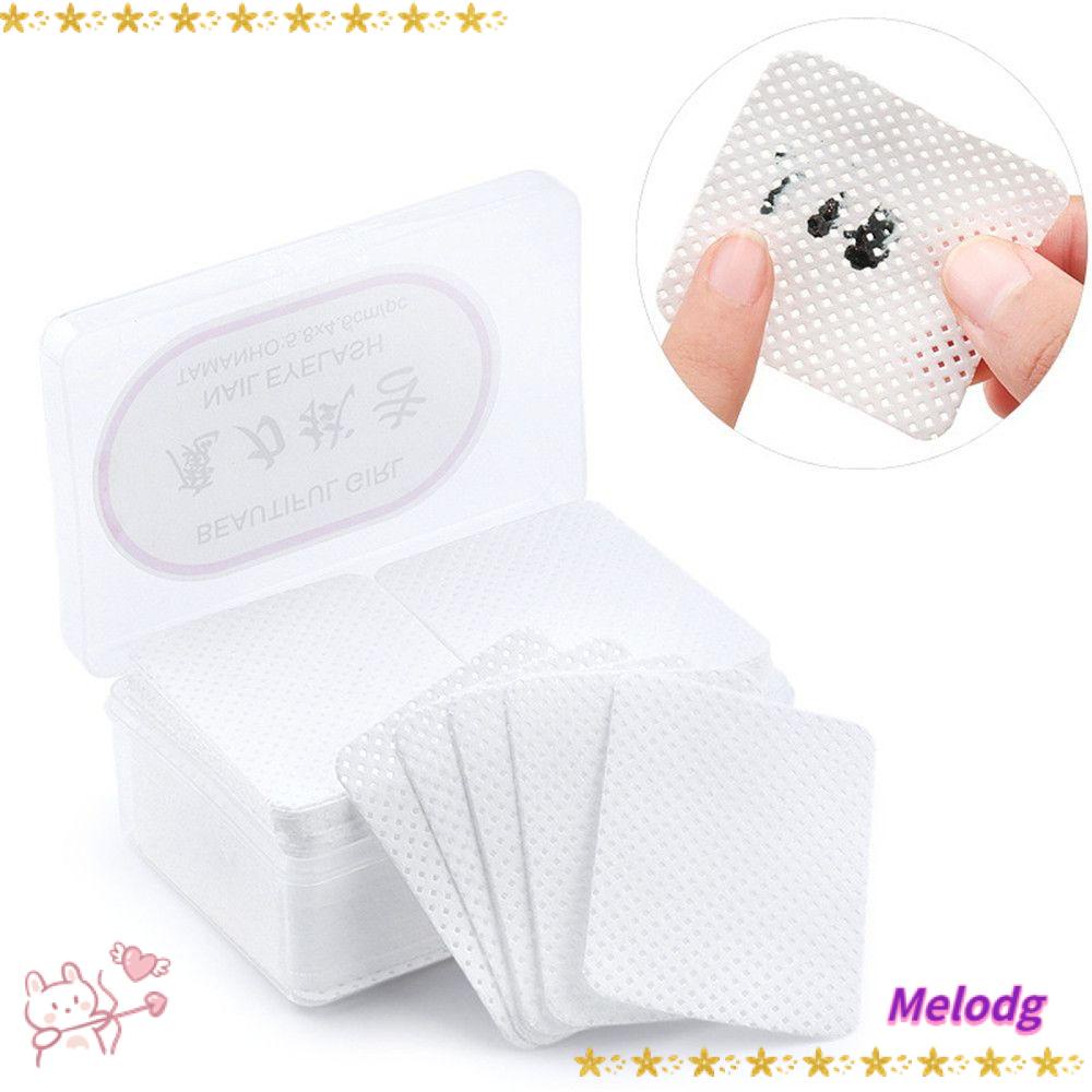 MELODG Khăn Lau Sơn Móng Tay Bằng Cotton Không Xơ Vải Tiện Dụng