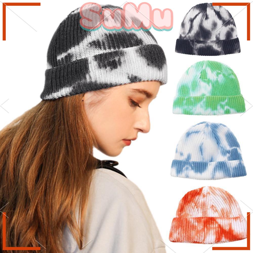 SUMU Mũ Dệt Kim Unisex Co Giãn Phong Cách Hip Hop Cá Tính