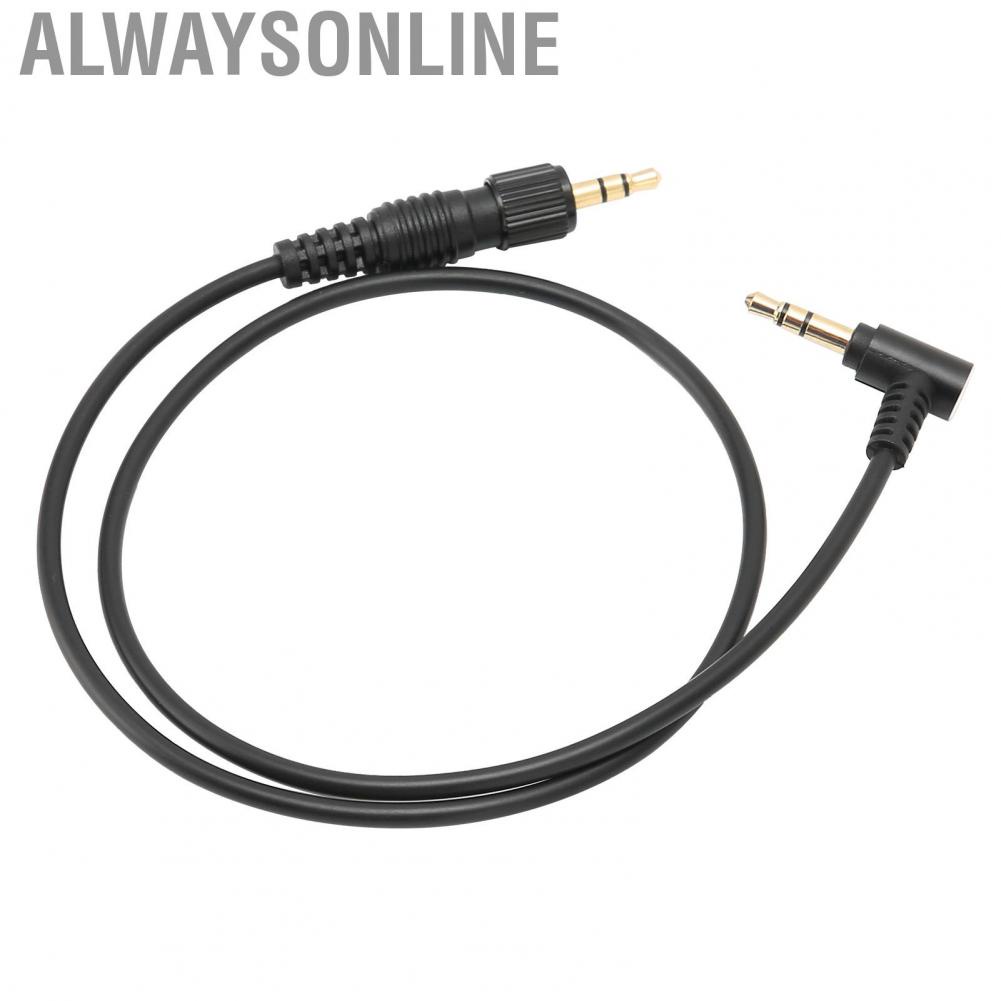 Alwaysonline Microphone Cable Headphone Audio 3.5mm with Gold Plated Connectors for Car Speaker Recorder
