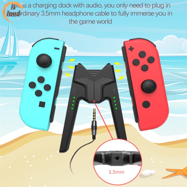 Tay Cầm Chơi Game Nintendo Switch Oled Joy Con Có Đèn Led Kèm Sạc Tiện Dụng