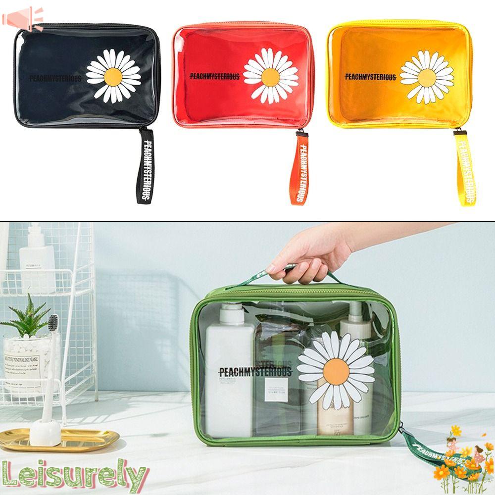LEILY Túi Đựng Mỹ Phẩm Trong Suốt Cỡ Lớn Tiện Dụng Mang Đi Du Lịch