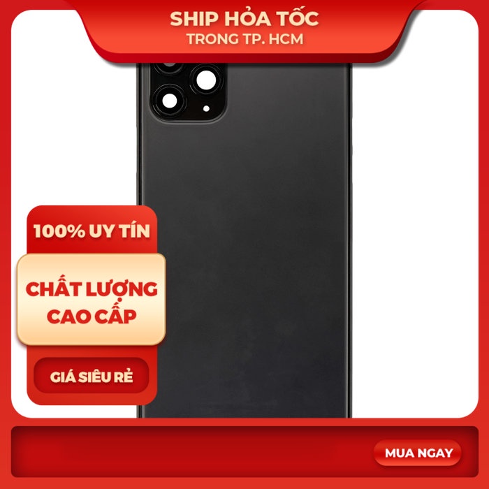 Vỏ mặt lưng kính cho 11 Pro Max (Vỏ + phím)